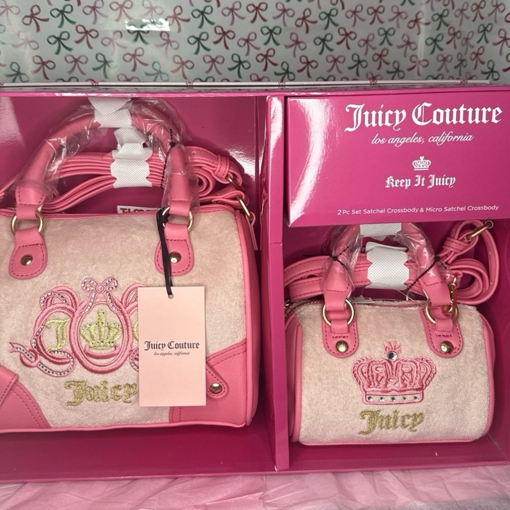 Juicy couture lovers club two-piece satchel set